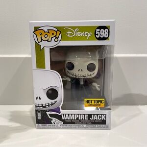 NEW Funko Pop! Disney Hot Topic Exclusive Vampire Jack Figure (#598)